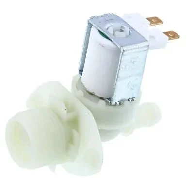 Électrovanne lave-linge unidirectionnelle 180 degrés 12mm sortie Candy, Hoover, Midea, Vari, Zerowatt