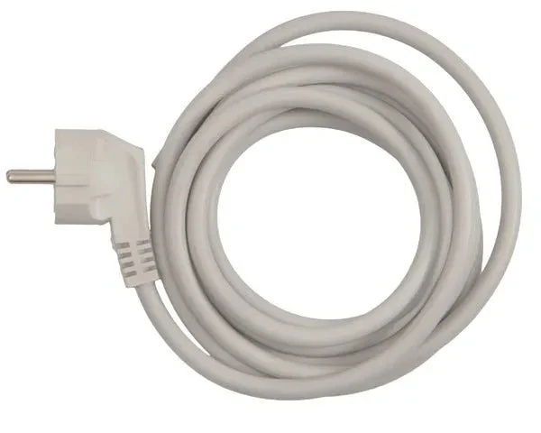 Câble prise schuko blanc 3x1,5 mm - STANDARD
