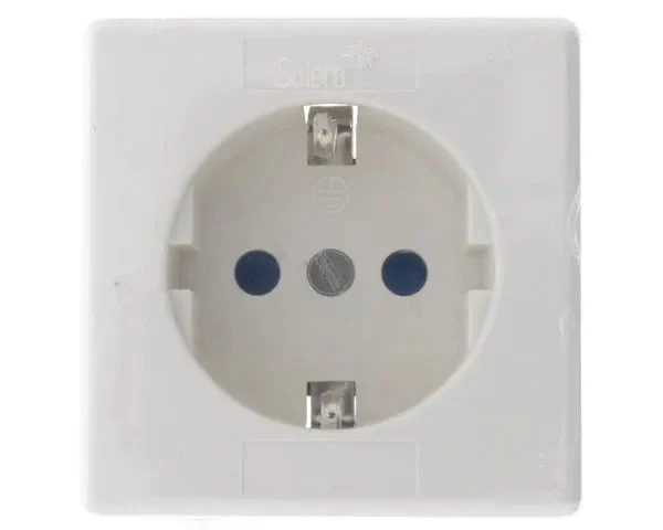Base de surface Schuko blanche 16A 250V | AS07101 - STANDARD