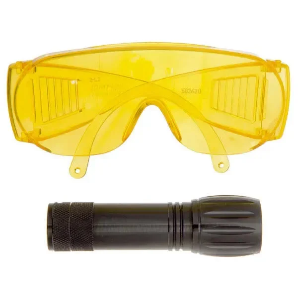 Kit lunettes et lampe torche trace-fuites pour détection de fuites Errecom RK1230