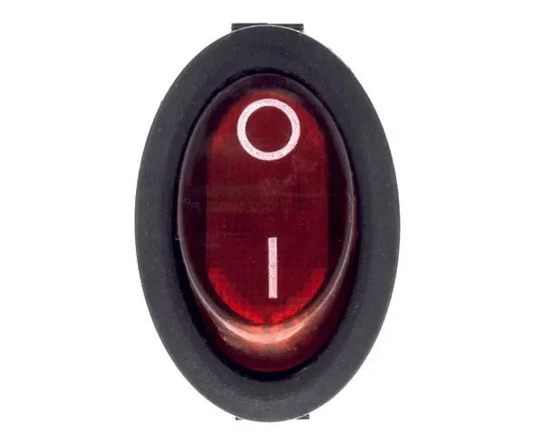 Interrupteur marche/arrêt rouge 250 V - STANDARD