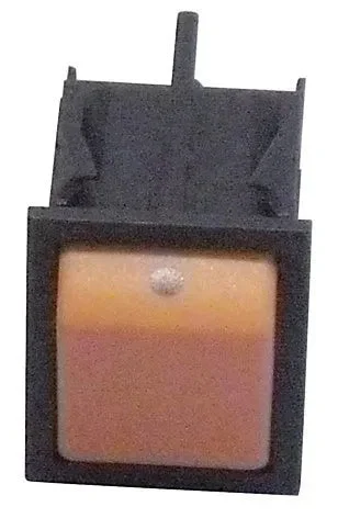 Interrupteur unipolaire orange 25x31 mm - STANDARD