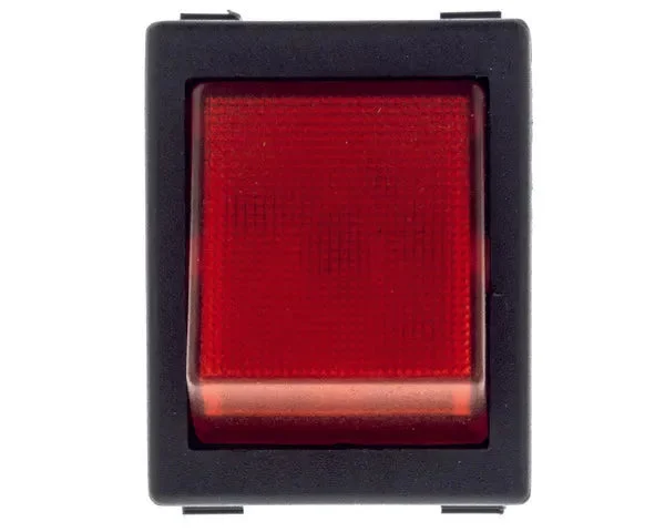 Bouton lave-vaisselle rouge 22x30 mm
