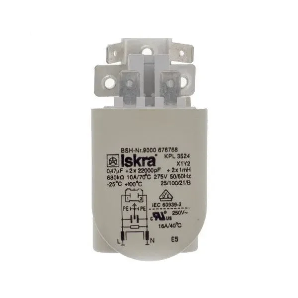 Condensateur filtre lave-linge Balay 00623842 0,47 µF anti-bruit