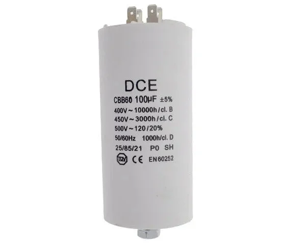 Condensateur universel de travail 100,0 µF 450 V - STANDARD