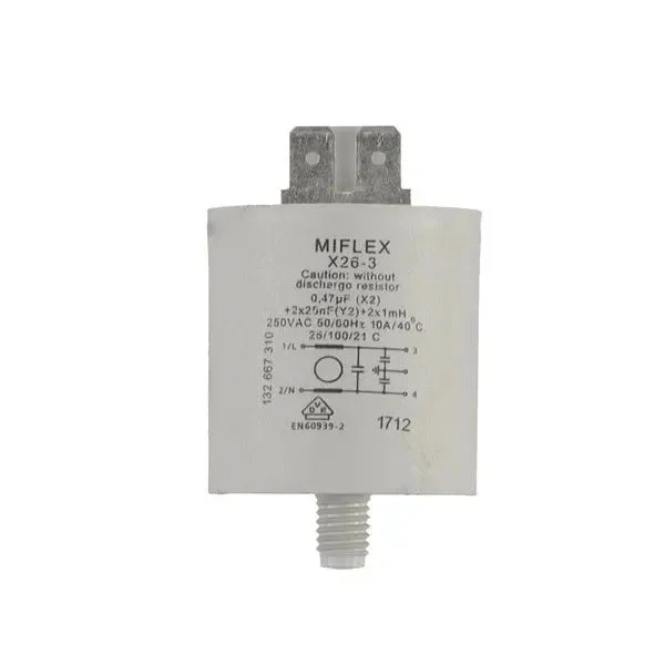 Condensateur de travail pour lave-linge Electrolux 3792740007