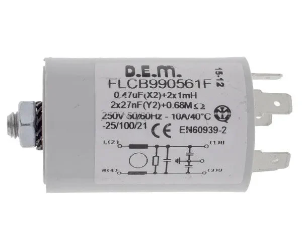 Condensateur de fonctionnement avec boîtier 0,47 µF | 481912118143 - STANDARD