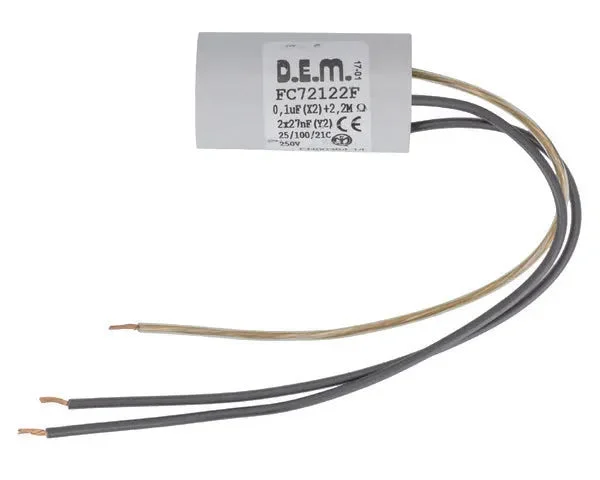 Condensateur de travail avec câble 0,1MF 275V - STANDARD