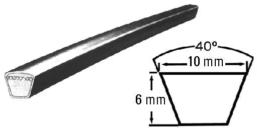 Courroie trapézoïdale pour lave-linge 3L-530/Z-51