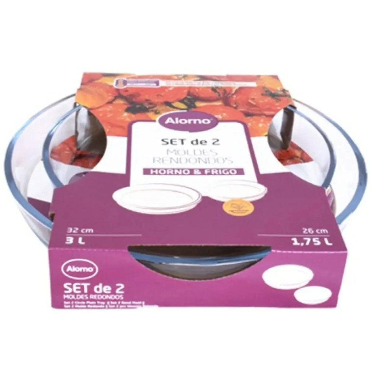 Lot de 2 moules ronds Alorno