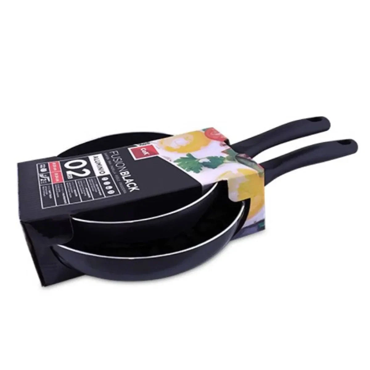 Set 2 Sartenes Cok Fusion Noir 20+24 cm