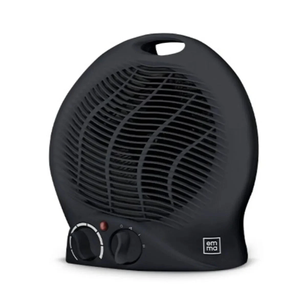 Radiateur Rond Emma Noir 2000W