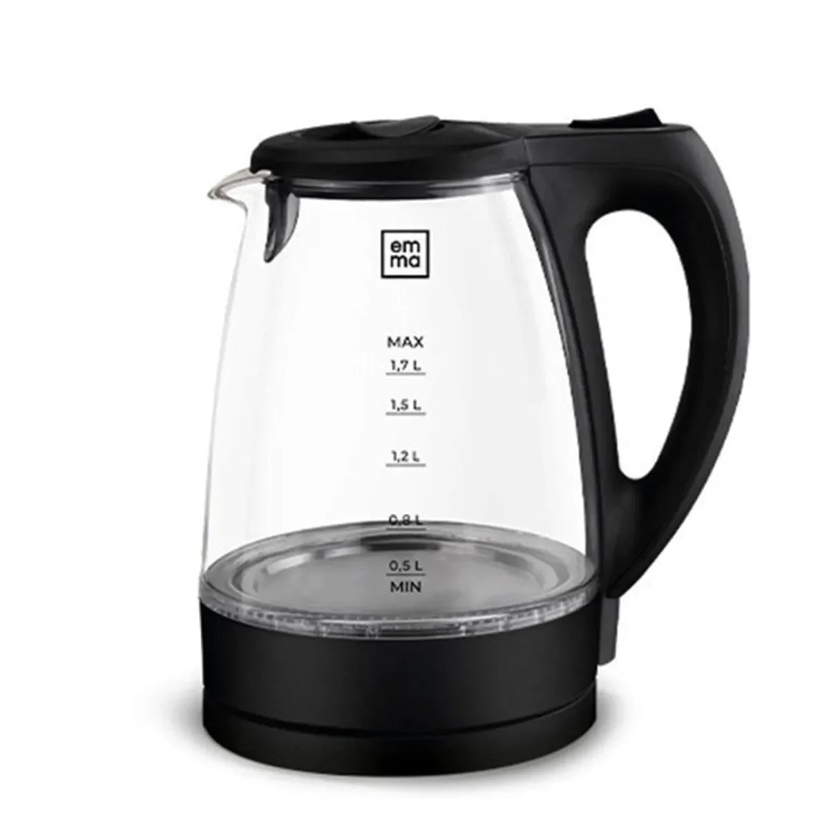 Bouilloire électrique en verre Emma 2000W 1,7 L