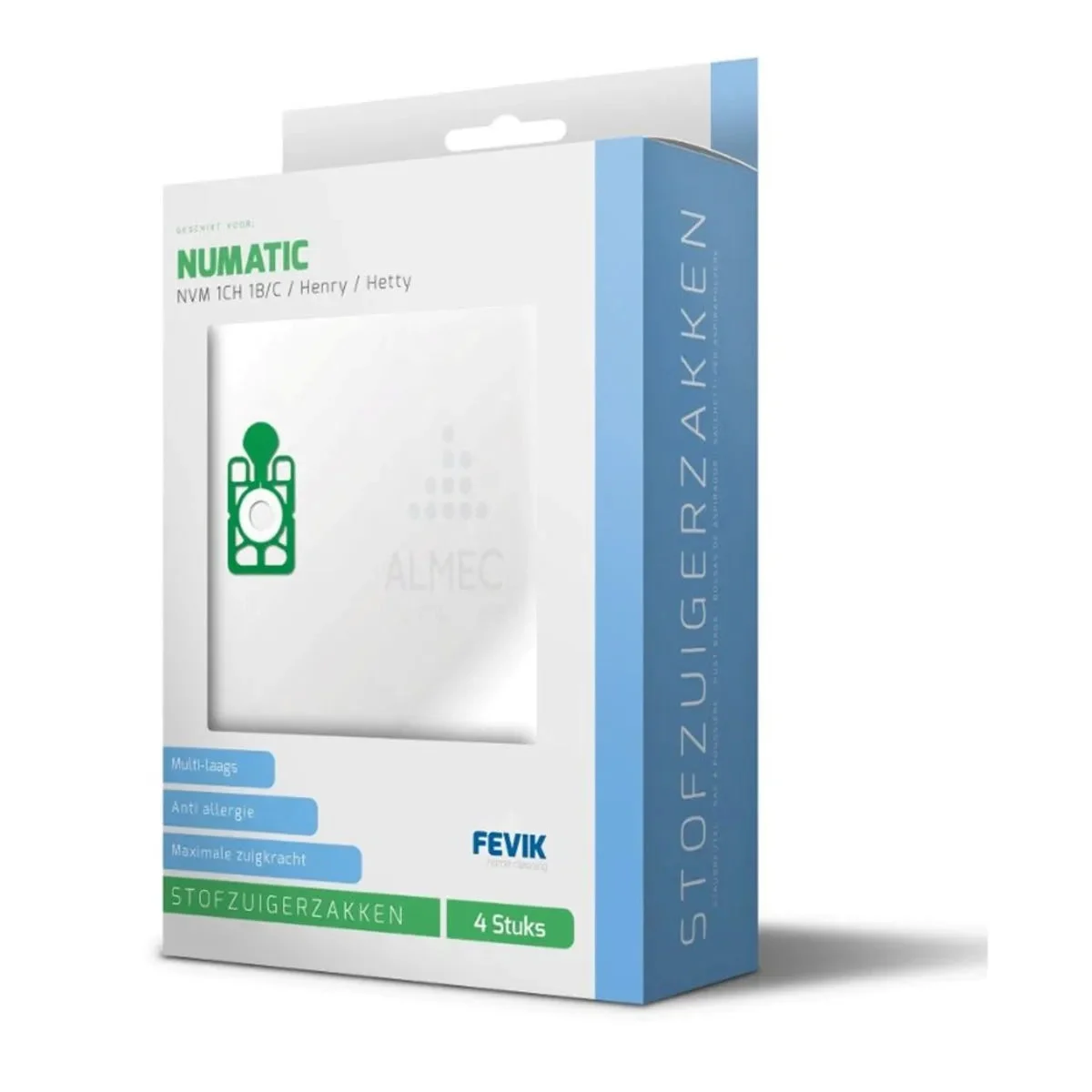 Sacs pour aspirateur Numatic Henry/James 10 unités