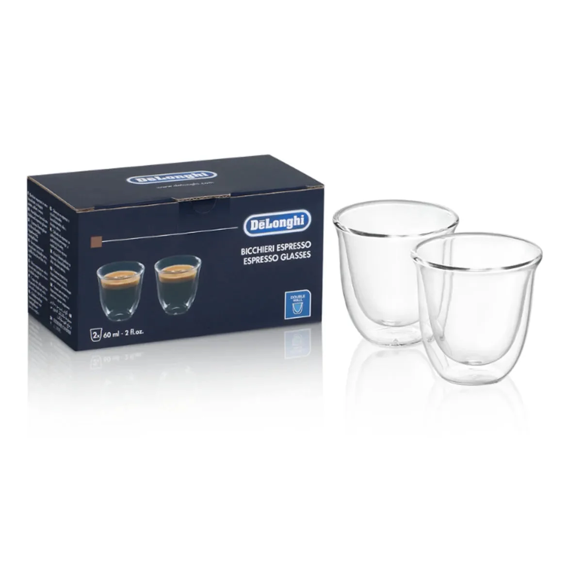 DeLonghi Ensemble de tasses espresso pour cafetières AS00009914