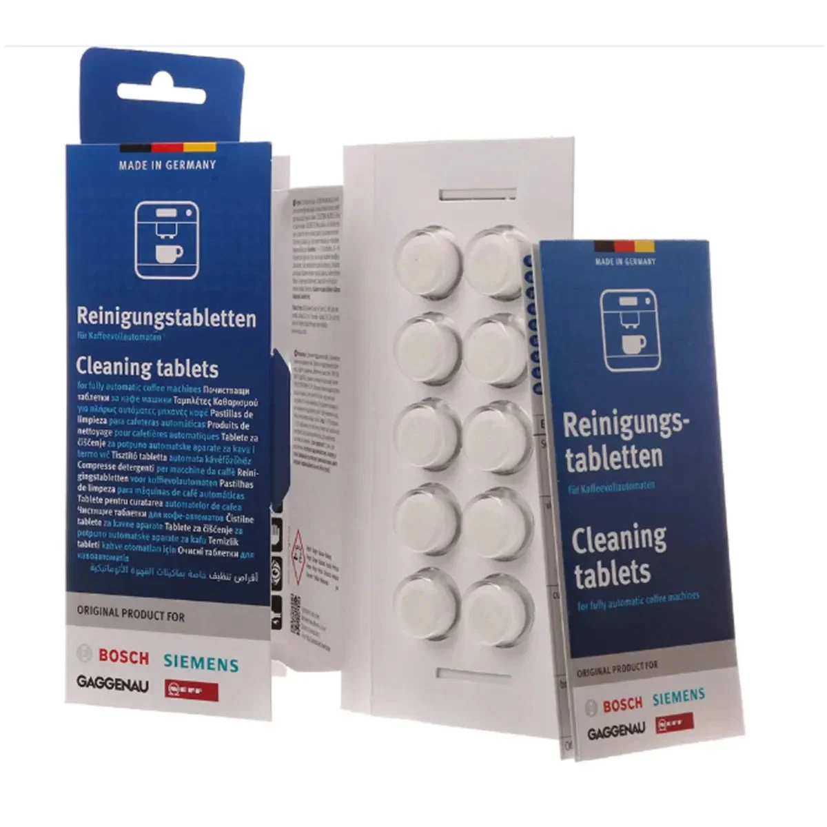 Pastilles de nettoyage pour cafetière Bosch 10 unités 00312502