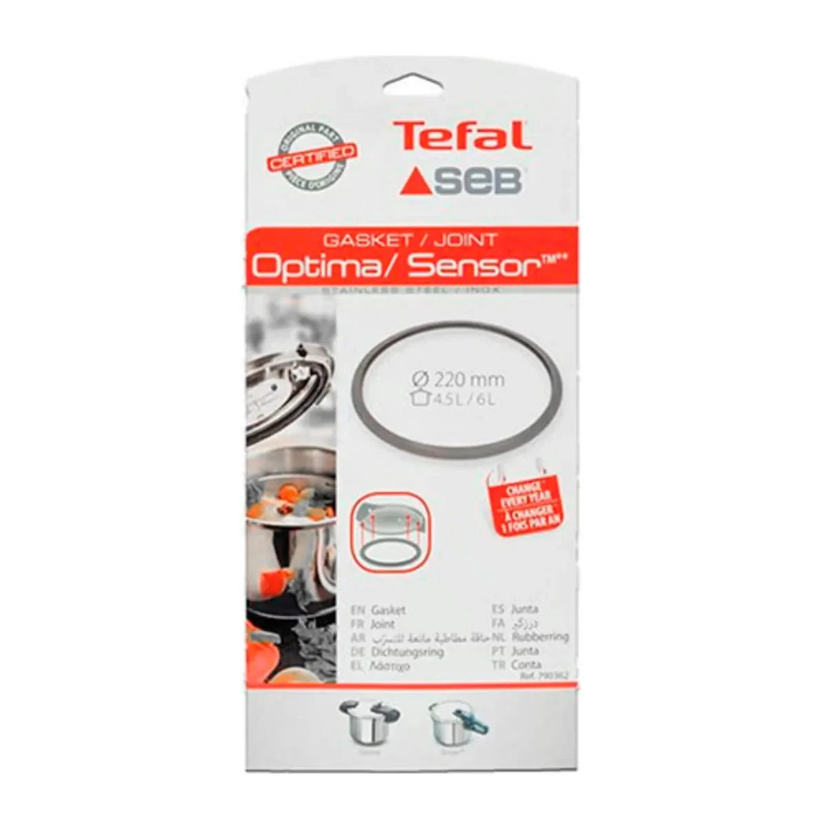 Joint caoutchouc Calor Sensor pot, Optima 4.5 - 6 L 790362