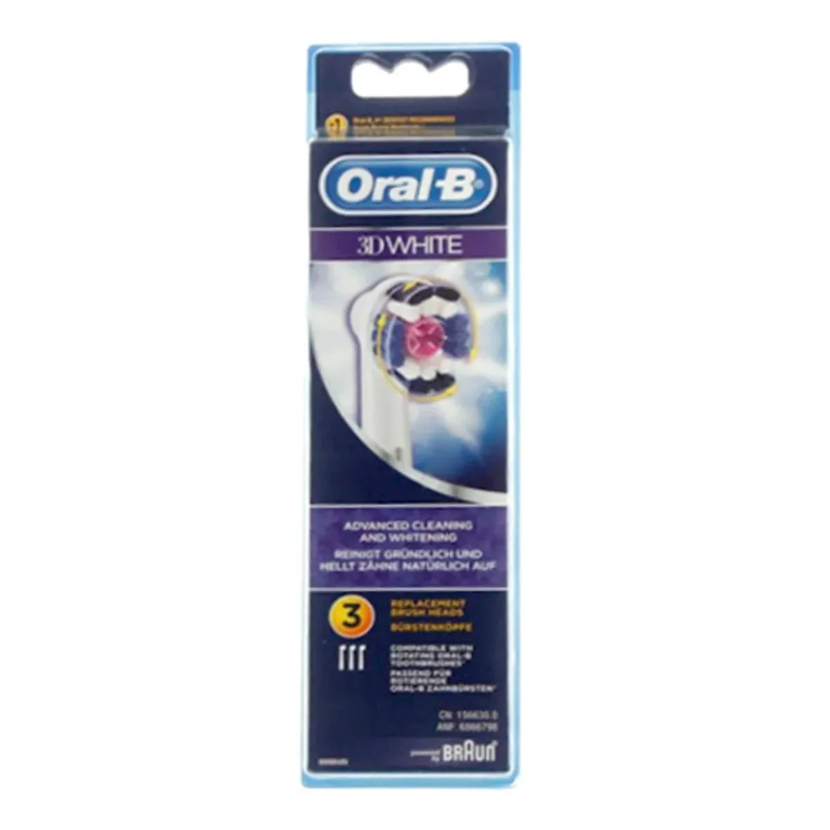 Brosse à dents Braun Oral-B 3D White et Probright - 3 unités 80286447
