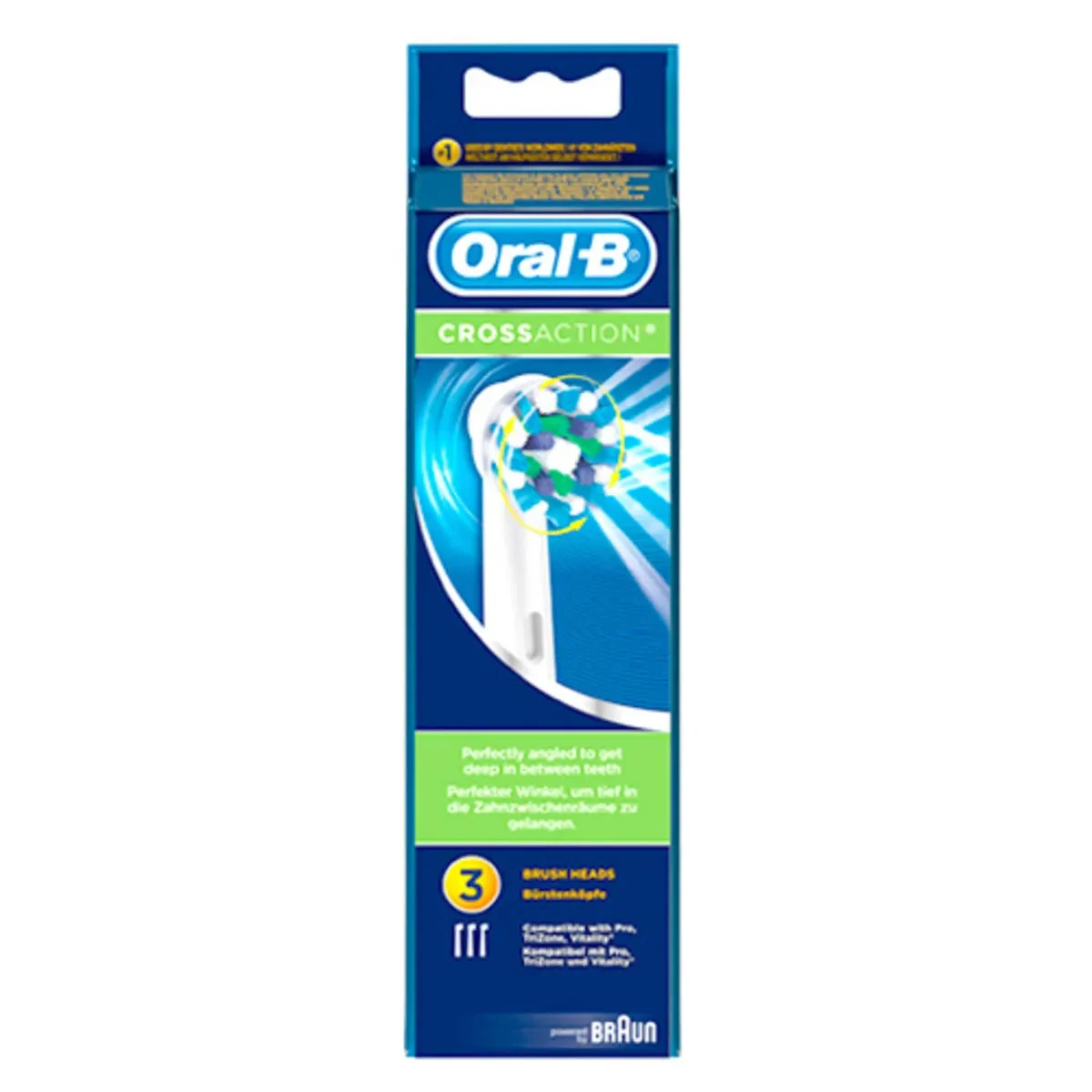 Brosse dentaire Braun Oral-B Cross Action - 3 unités 80250626