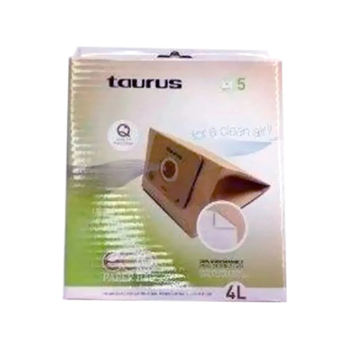 Sac en papier pour aspirateur Taurus 5 unités 999177