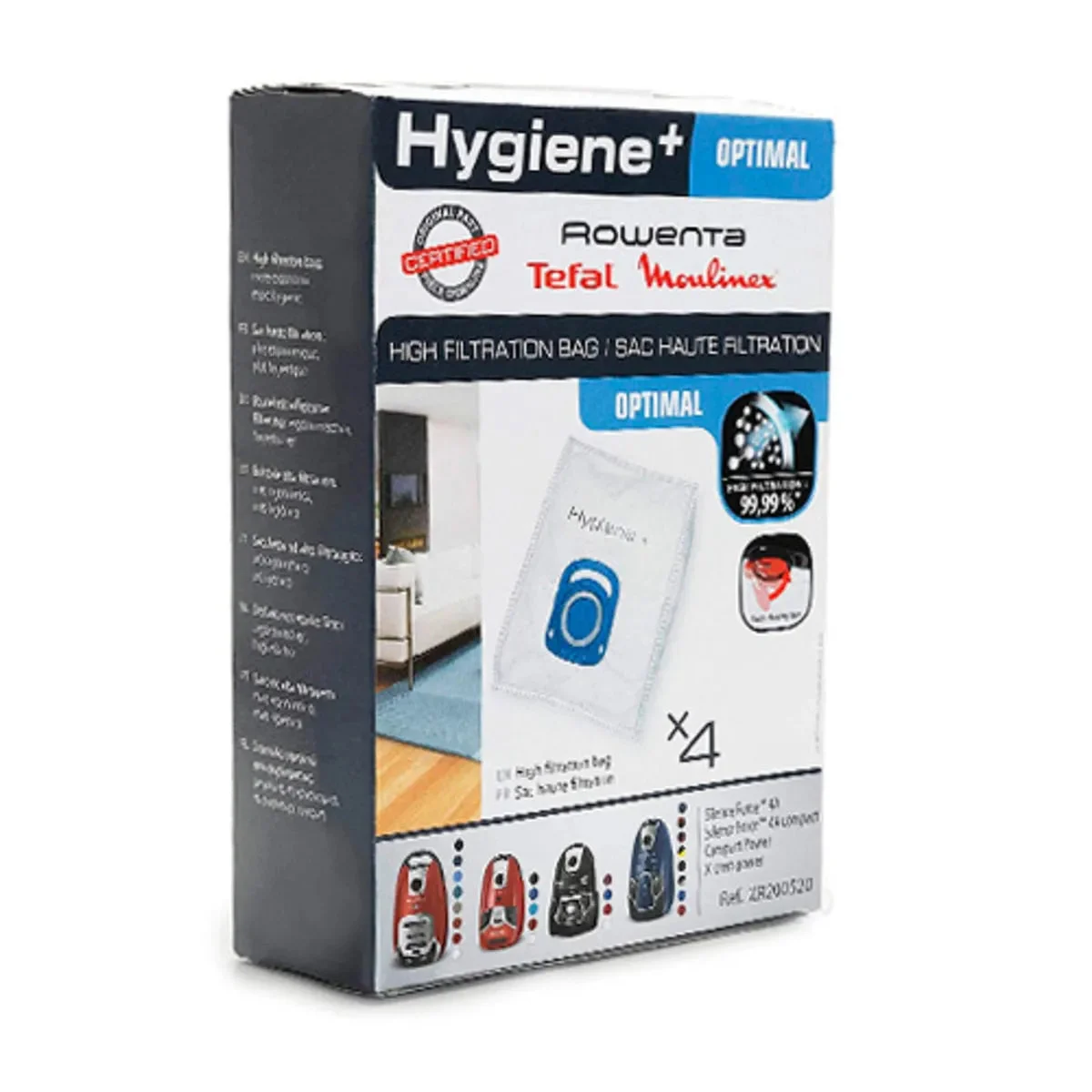 Sac aspirateur Hygiène + Rowenta Silence Force ZR200520