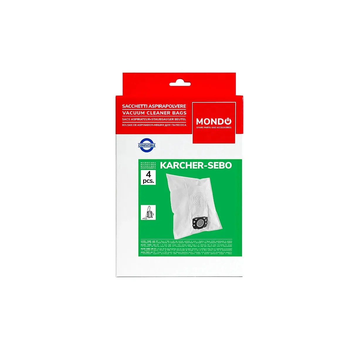 KARCHER - Sac en microfibre pour aspirateur - 2.863-006.0
