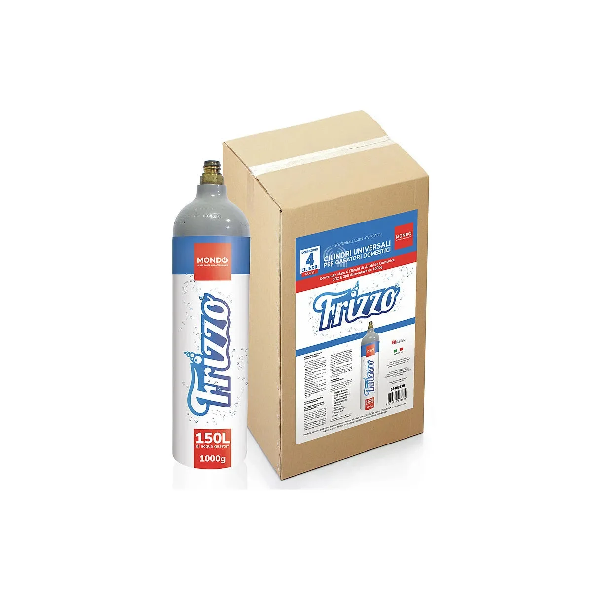 FRIZZO, MONDO - Cylindres de CO2 pour distributeur d'eau - AST-55409115