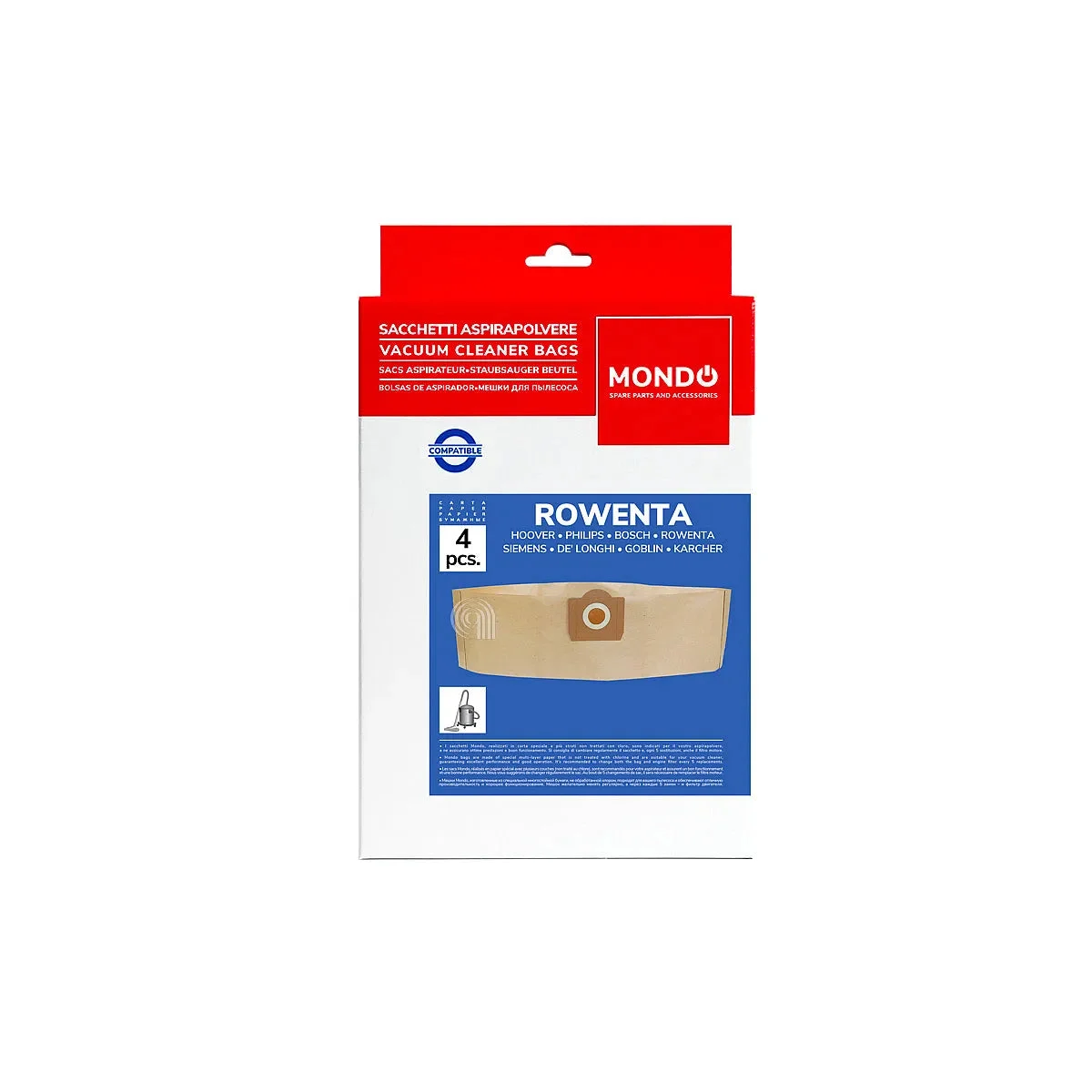 ROWENTA - Sacs d'aspirateur - ZR814