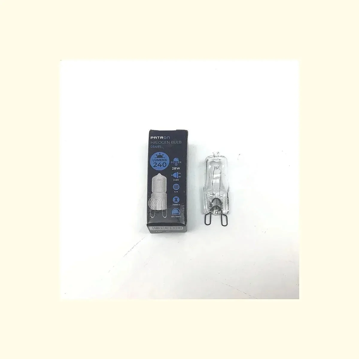 lampe tubulaire halogène G9 28W universelle 230V 55304154 - UNIVERSALE