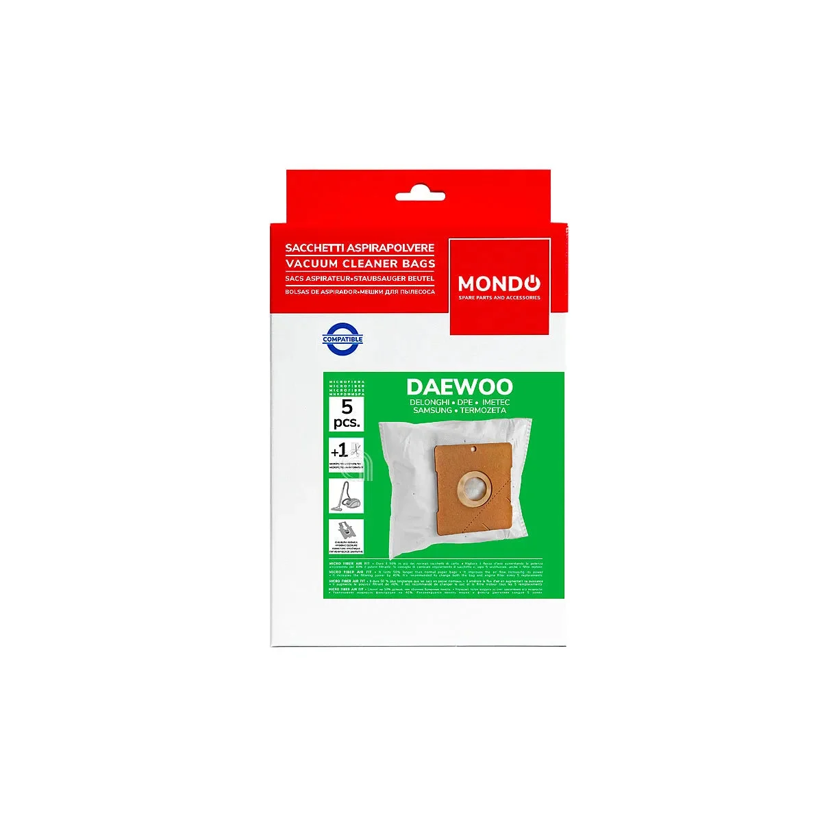 IMETEC, SAMSUNG, DAEWOO, DE LONGHI, SIMAC, TERMOZETA - Sacs pour aspirateur Aspirateur - SB 90