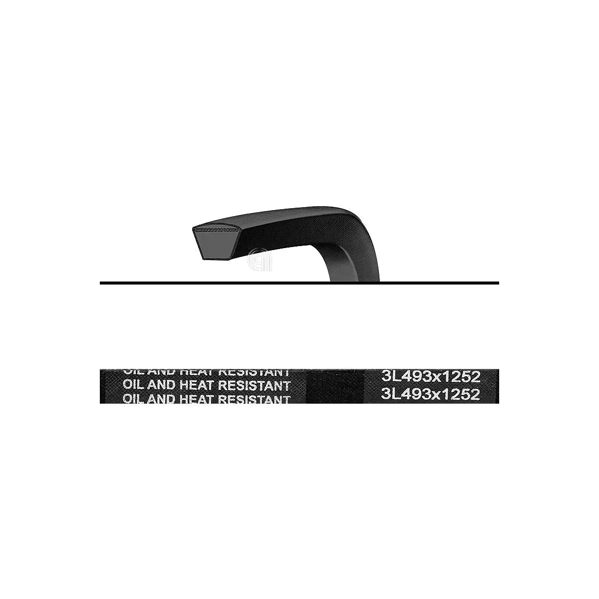 CANDY, HOOVER, OTSEIN - Courroie trapézoïdale pour lave-linge 3L 1248 - AST-00126039