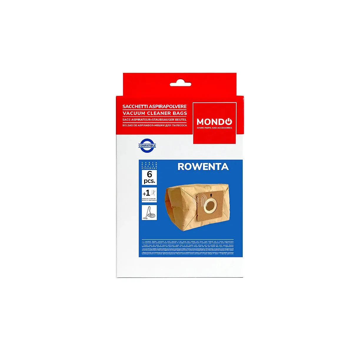MOULINEX, ROWENTA, TEFAL - Sacs d'aspirateur Aspirateur - ZR003901