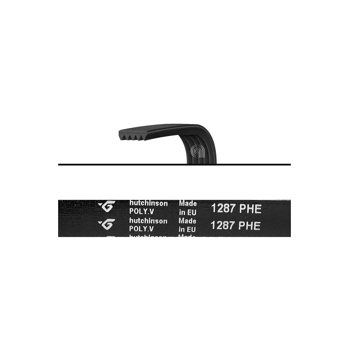 ELECTROLUX, WHIRLPOOL, AEG, INDESIT - Courroie de lave-linge 1287 H8 - 1326721006