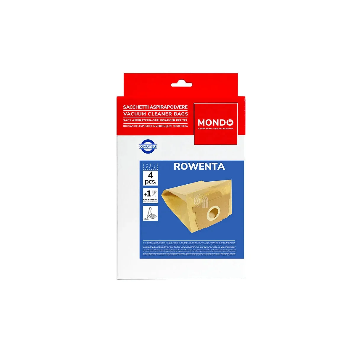 ROWENTA, ELECTROLUX - Sacs d'aspirateur - ZR0015