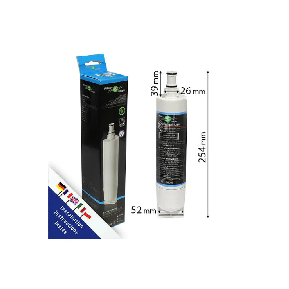 WHIRLPOOL, SMEG, HOTPOINT - Filtre à eau pour réfrigérateur - 00542521