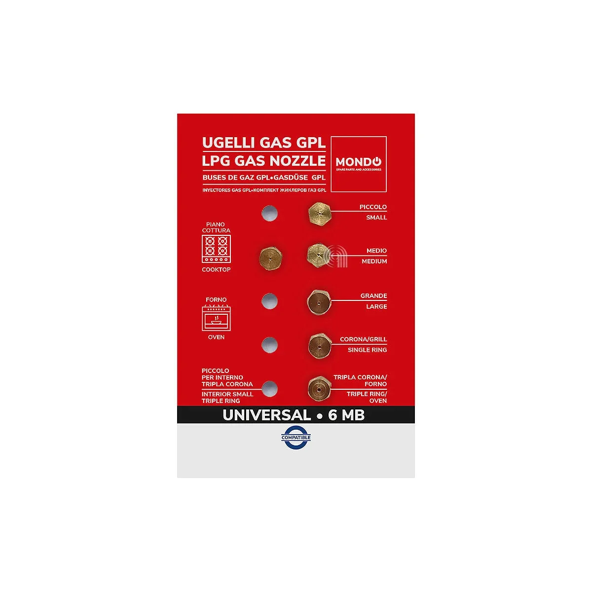 UNIVERSALE, MONDE - Buses/Injecteurs de Gaz pour Plaque de Cuisson - AST-00537561