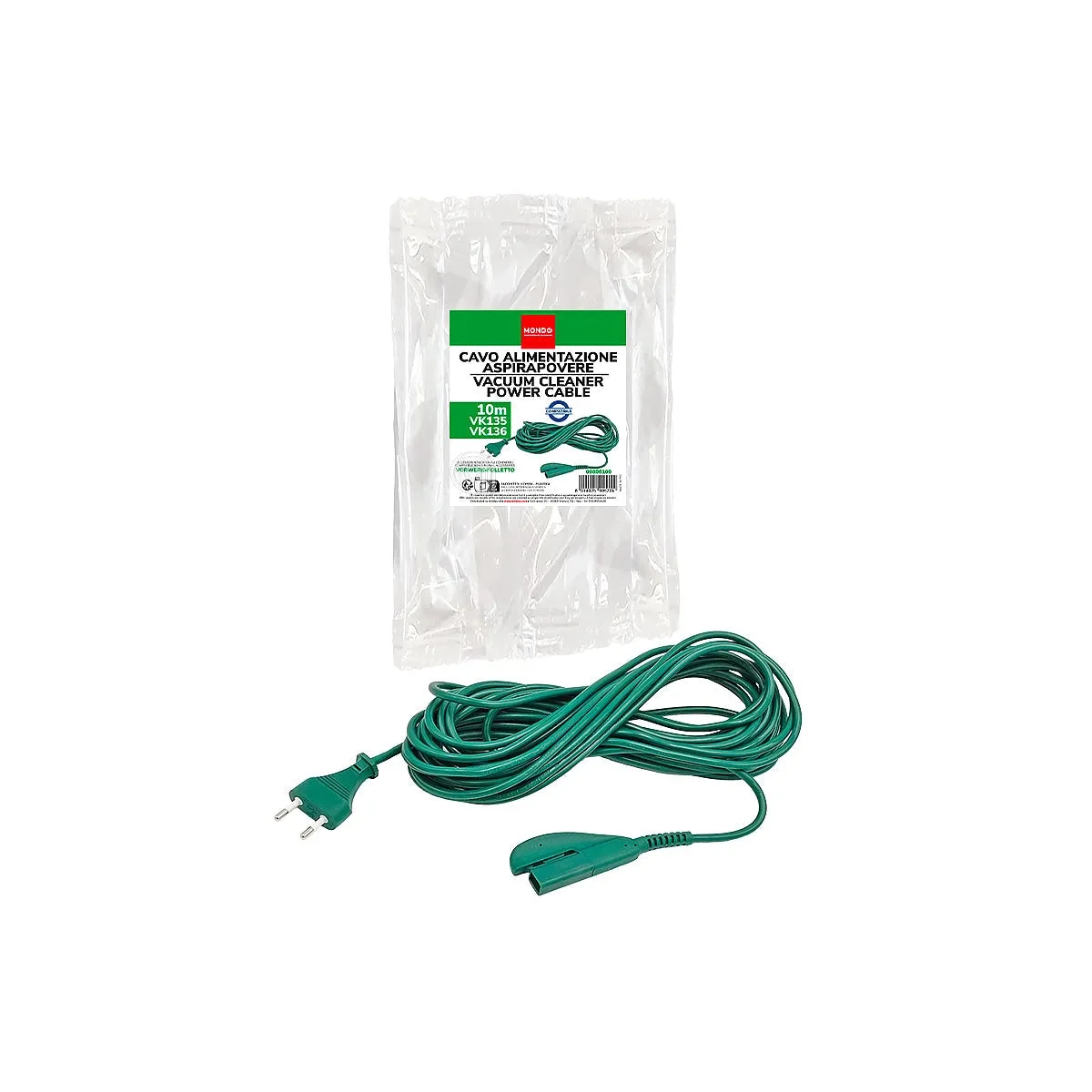 MONDO - Câble d'Alimentation pour Aspirateur - 40787