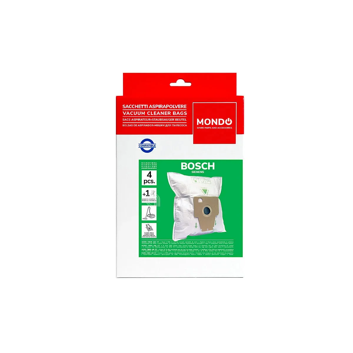 BOSCH, SIEMENS, CONSTRUCTA - Sacs pour aspirateur Aspirateur - TYPE P