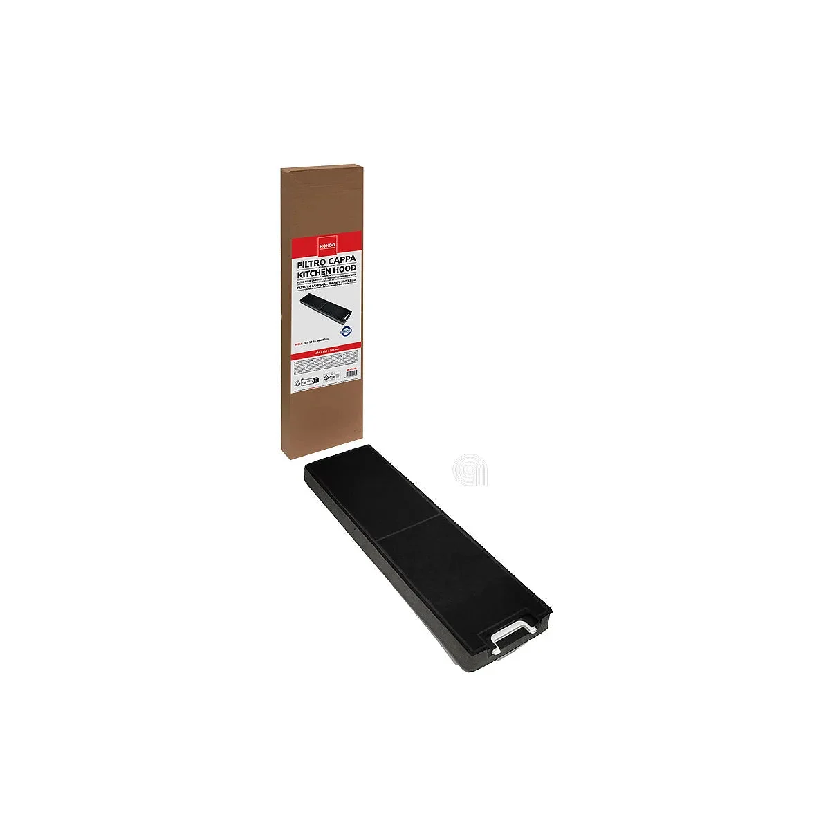 MIELE, MONDO - Filtre à charbon rectangulaire pour hotte aspirante - DKF 13-1 / 06485741