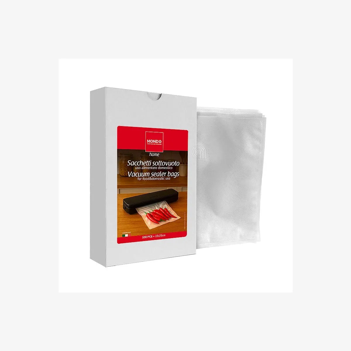 sacs pour machine d'emballage sous vide Mondo 15x25 cm 00601016