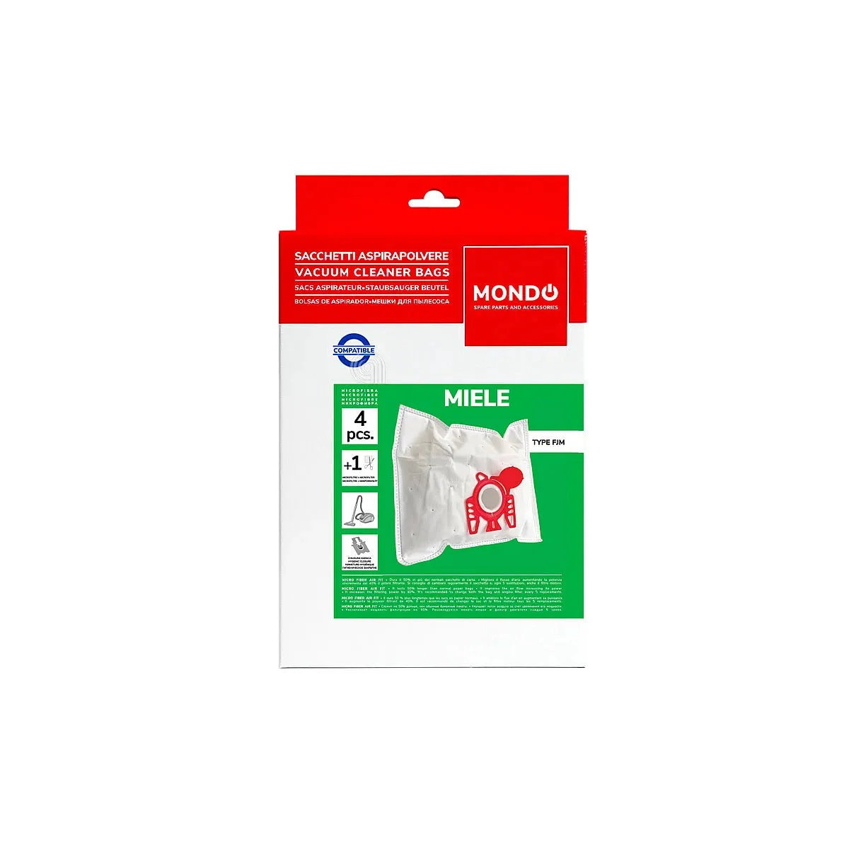 MIELE - Ensemble de sacs pour aspirateur - E9153490