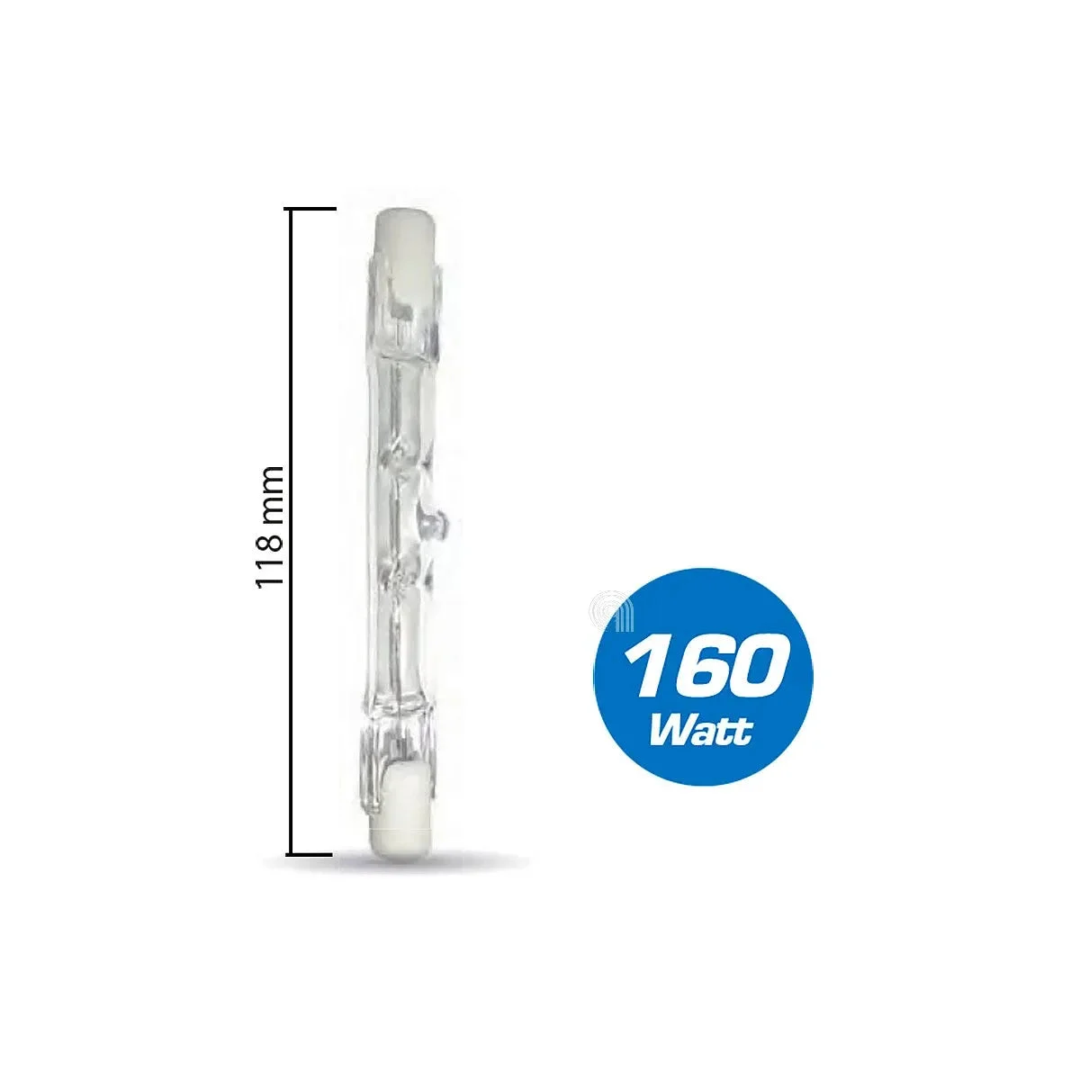 Ampoule halogène linéaire 160W R7S 118mm universelle 55304146 - UNIVERSALE