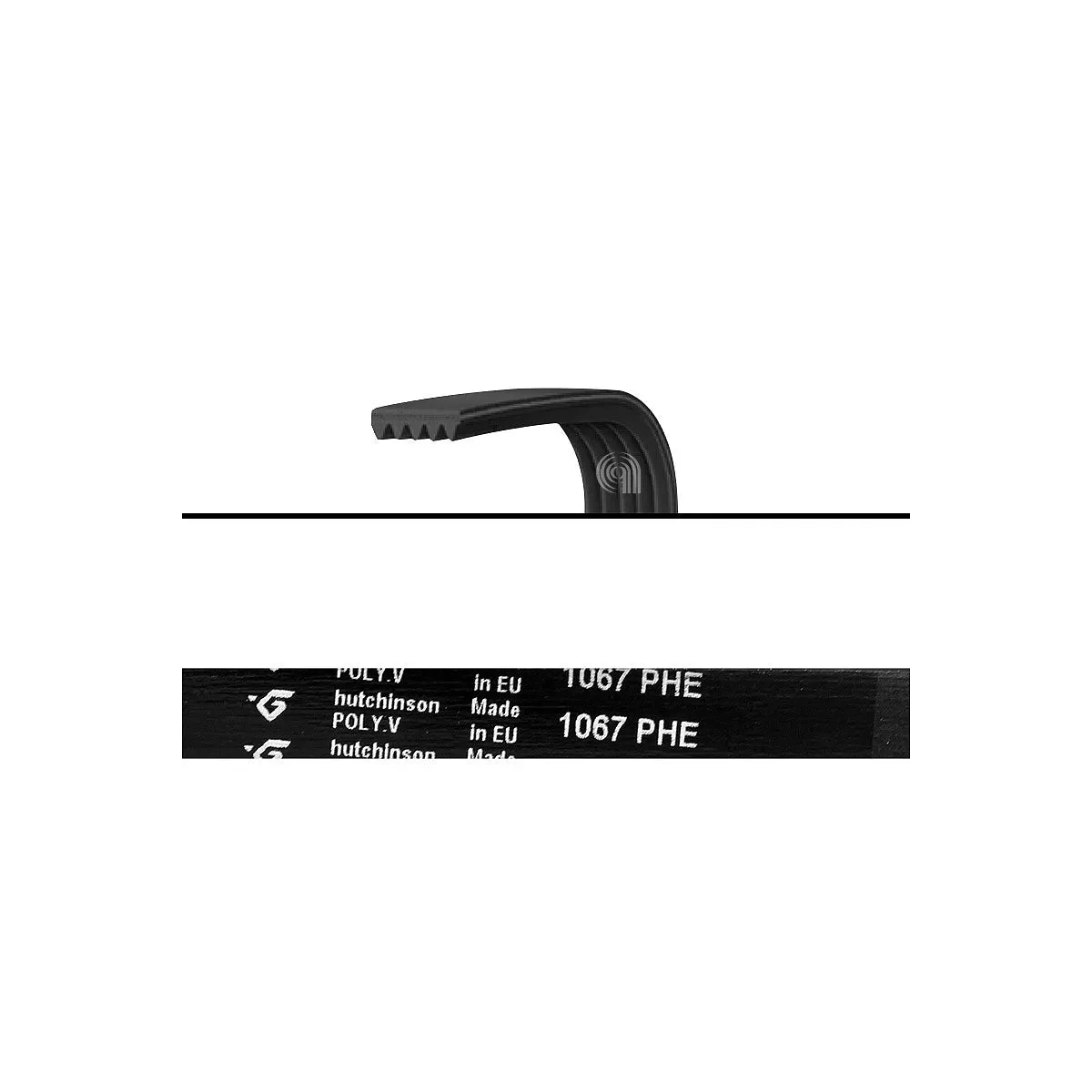ARISTON, INDESIT, MERLONI, PHILCO, UNIVERSAL - Courroie de machine à laver 1067 H7 - C00055310