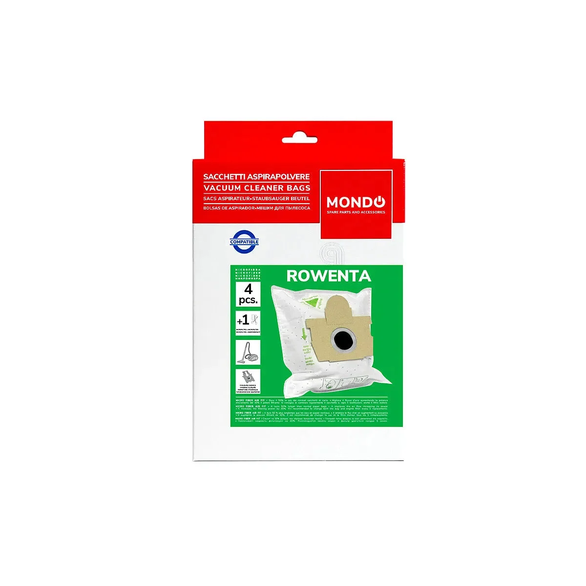 ELECTROLUX, MOULINEX, ROWENTA - Sacs d'aspirateur - ZR 002801