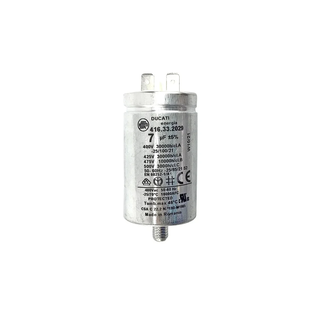 GORENJE, WHIRLPOOL, ARISTON - Condensateur métallique sèche-linge/lave-vaisselle - 482000031437