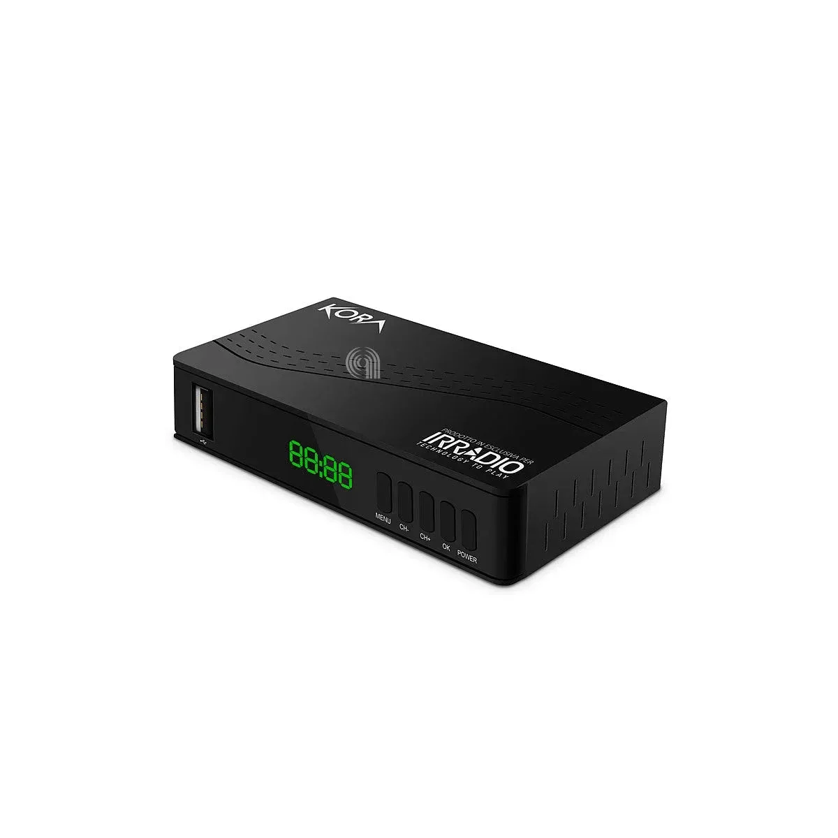 décodeur numérique terrestre Irradio compatible DVB-T et DVB-T2 HD