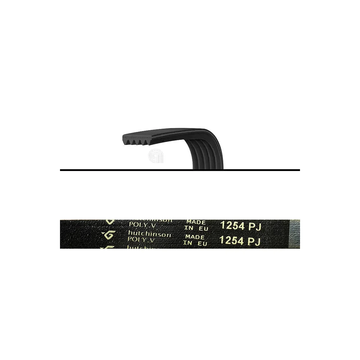 WHIRLPOOL, BAUKNECHT - Courroie de Transmission Poly-V 1254 J5 Lave-linge - 481235818007