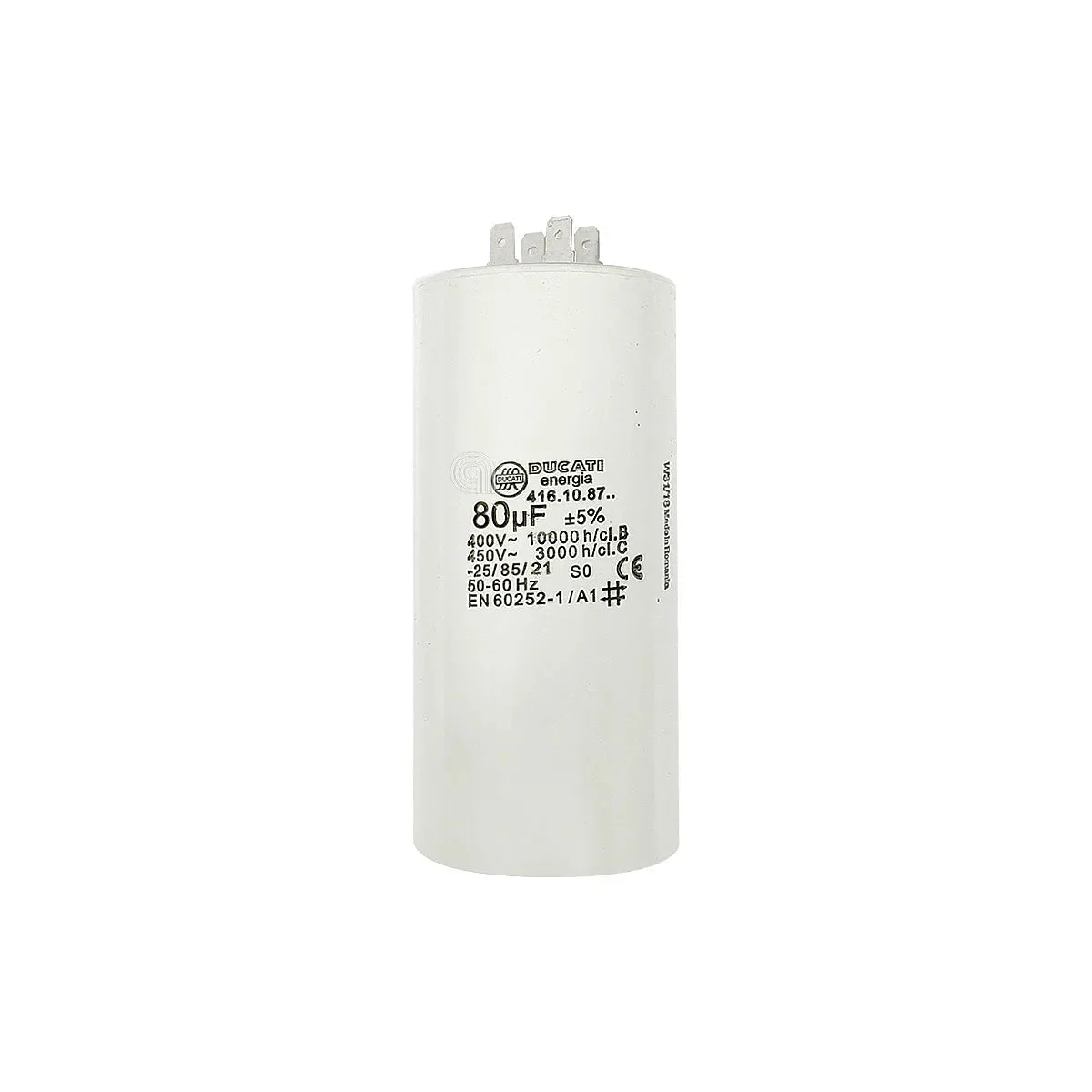 UNIVERSAL - Condensateur de démarrage moteur lave-linge 80µF - AST-00230423