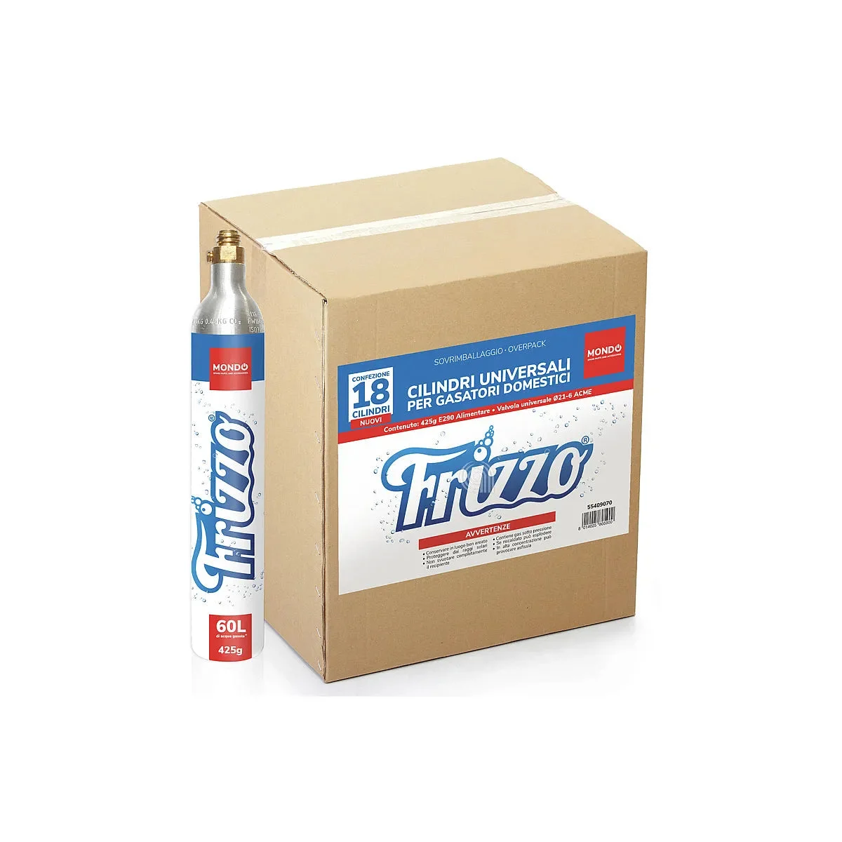 FRIZZO UNIVERSEL MONDE - Cylindres CO2 Distributeur d'Eau - AST-55409070