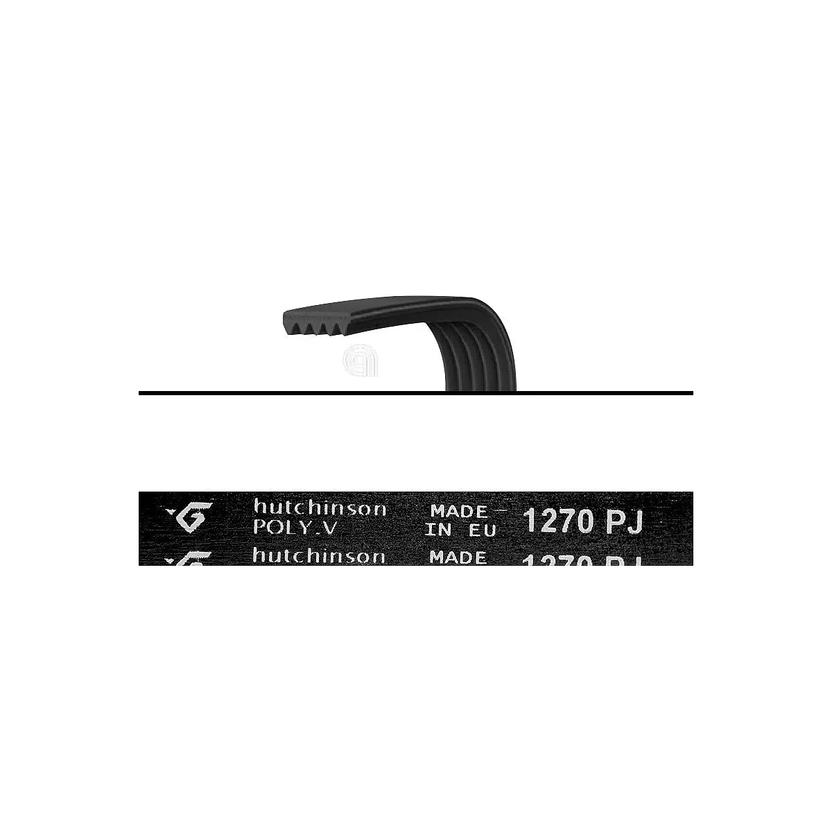WHIRLPOOL, ARISTON, SMEG - Courroie Poly-V J4 1270 pour Machine à laver - AST-00126203